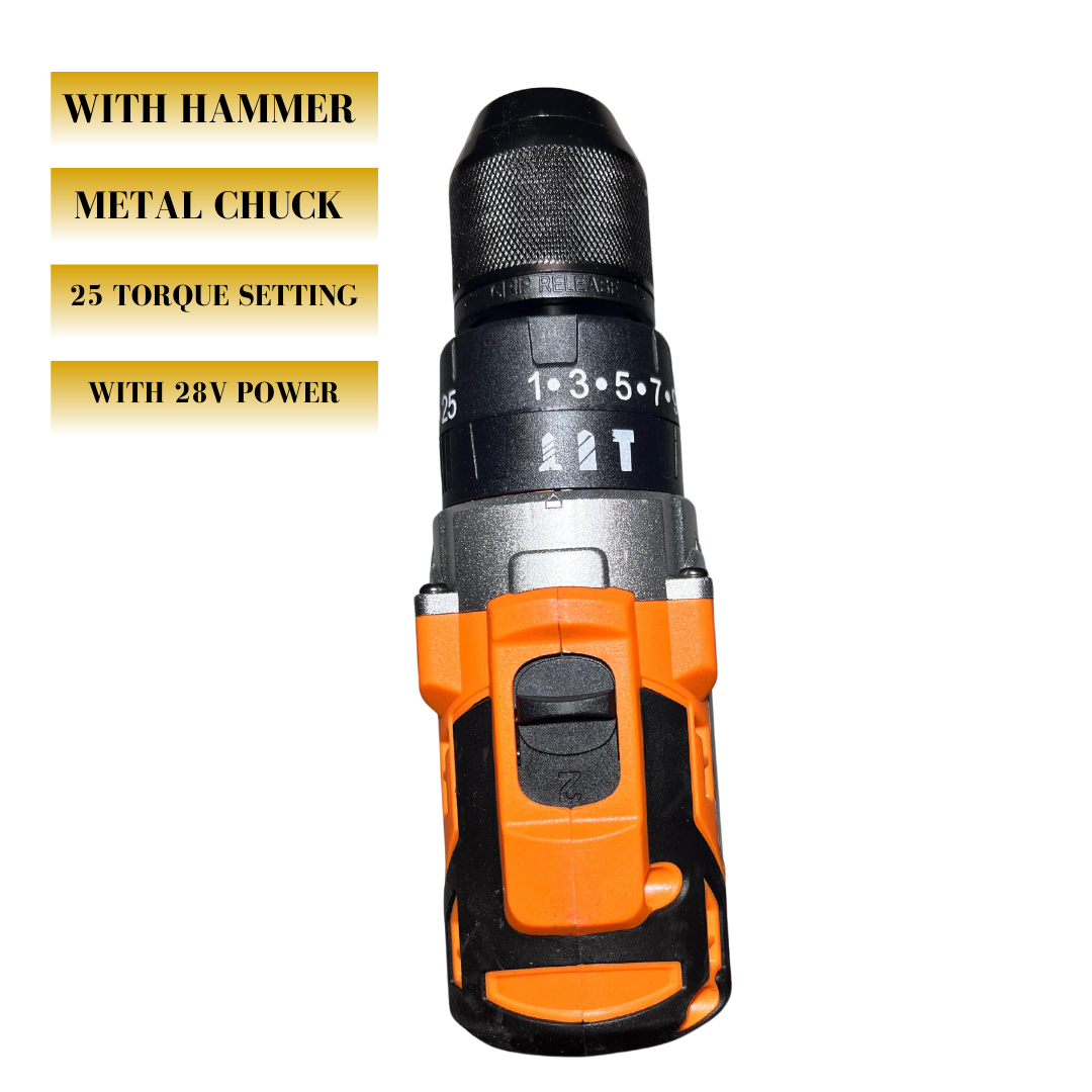 Goldmaxx GX-932 Pro Brushless Li-ion Cordless Impact Drill (with Metal Chuck)