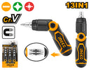 INGCO AKISD1208 13-in-1 Ratchet Screwdriver Set - Versatility Meets Efficiency