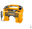 Ingco CACLI2002 20V Lithium-Ion Auto Air Compressor - 160PSI/11BAR Max Pressure, Integrated Work Light