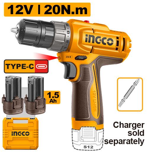 Ingco Cordless drill 12V - CDLI12206