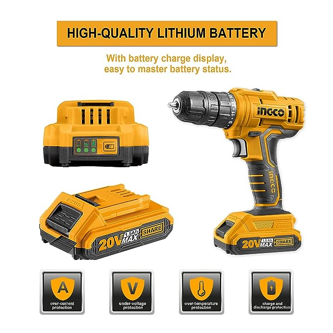 Ingco 20v cordless drill hotsell