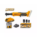 Ingco 20V Lithium-Ion Drive Ratchet CDRLI206015 - High Torque, Versatile Socket Set