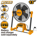 INGCO CFALI2001 20V Lithium-ion Fan - 3 Speed Settings, 12" Diameter