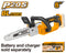 Ingco CGSLI2085 20V Lithium-Ion Chain Saw - 8" Bar Length, 7.5m/s Chain Speed, Brushless Motor, Wrench, Oil Bottle