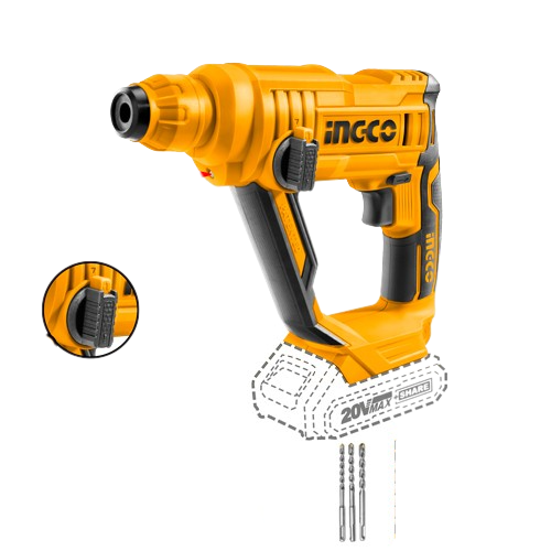 Ingco CRHLI1601 20V Lithium Ion Rotary Hammer 1.5J Impact Energy SD Rajeshwari Enterprises
