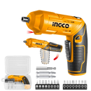 Ingco CSDLI0442 4V Lithium-Ion Cordless Screwdriver with Adjustable Handle and LED Work Light