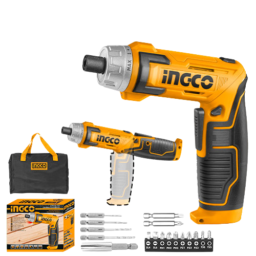 Ingco CSDLI0802 8V Lithium Ion Cordless Screwdriver with 6Nm Max