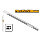 Ingco DBC0425302 Hex Chisel - 28x35x530mm, Flat (For 30Kg Demolition)