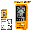 Ingco DM6012 True RMS Digital Multimeter - 4000 Counts, Voltage, Resistance, Frequency, NCV