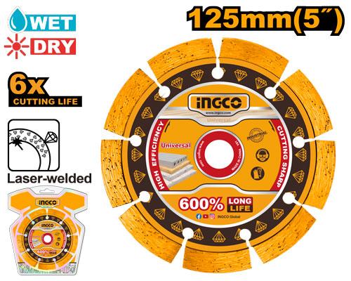 Ingco Laser Welded Diamond Cutting Disc DMD071251