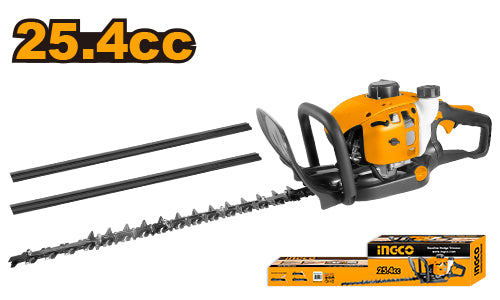 Ingco GHT5265511 Gasoline Hedge Trimmer - 25.4cc, 0.75Kw, 2-Stroke, Max Cutting Diameter 550mm