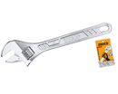 Ingco HADW131082 Adjustable Wrench, 200mm (8") Length