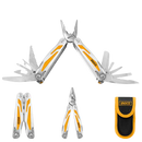 Ingco HFMFT0115 Foldable Multi-Function Tool with Stainless Steel Handle and 15 Functions
