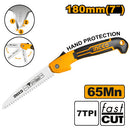 Ingco HFSW18028C Folding Saw - 7" Blade with Triple Teeth for Fast Cutting