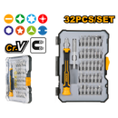 Ingco HKSDB0348 32-Piece Precision Screwdriver Set - Unique Design Handle, Bits Holder