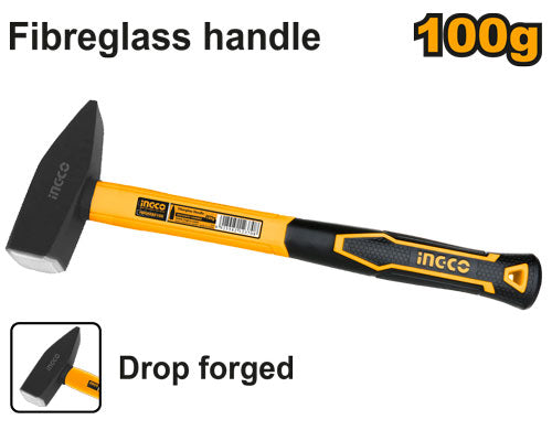 INGCO HMH880100 Machinist Hammer - 100g, Durable Design for Precision Work