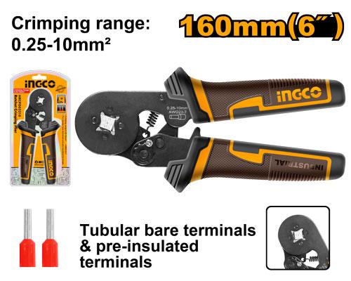 Ingco Ratchet Crimping Plier HRCPG05210 - Length 6"