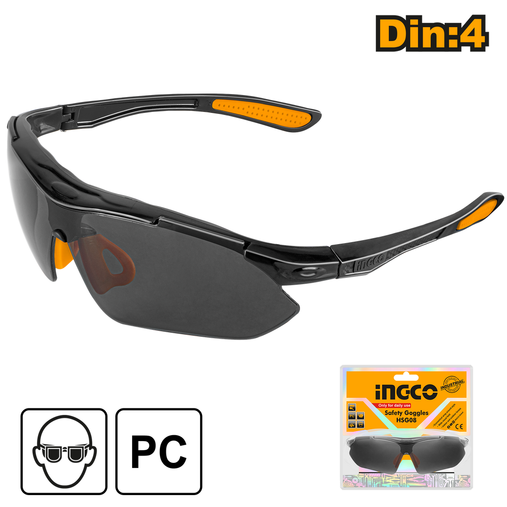 Ingco HSG08 Economical Wrap Around Safety Goggles with PC Material D Rajeshwari Enterprises