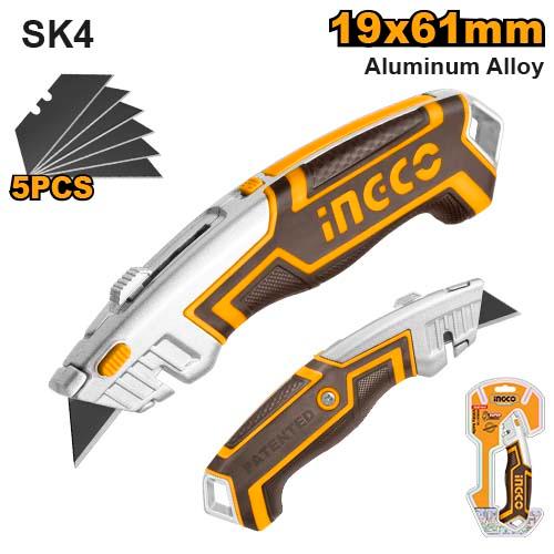 Ingco Utility Knife HUK6118 - Blade Size 61x19mm