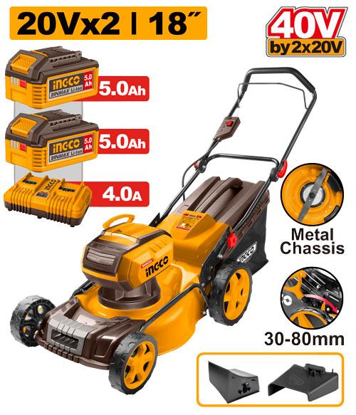 Ingco Cordless lawn mower 40V - LMLI20186