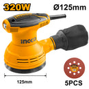 Ingco RS3208 Rotary Sander - 320W, 12000rpm, 125mm Sanding Pad