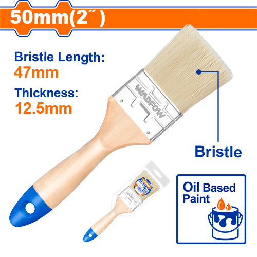 Wadfow Paint Brush WPB2902 - 2" Width, Perfect for Oil-Based Paint