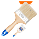 Wadfow Paint Brush WPB2904 - 4" Width, Perfect for Oil-Based Paint