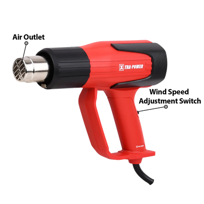 Xtra Power XPT 523 heat gun with nozzles