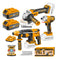 Ingco COSLI230520 20V Lithium-Ion Cordless 3-Piece Combo Kit - Rotary Hammer, Angle Grinder, Impact Driver