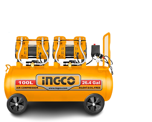 Ingco Air compressor 100L (26.4Gal) 3.2HP Oil free system ACS2241001