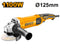 Ingco AG110038 Angle Grinder - 1100W, 125mm Disc Diameter, 12000rpm, Tail Type