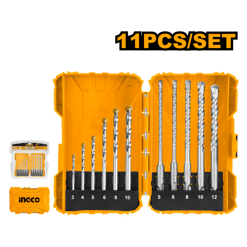 Hammer drill bit set sale