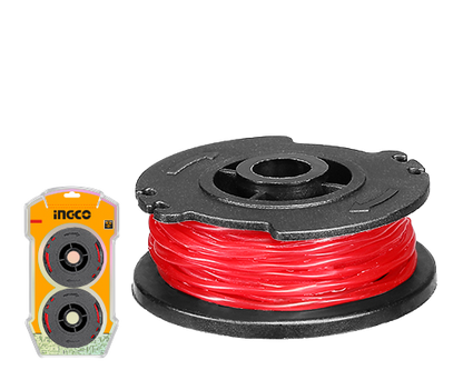 Ingco ALS1601 Lithium-Ion Line Spool - 1.6mm Diameter, Spiral Line, 5m Length, 2 Line Spools, Compatible with Multiple Models