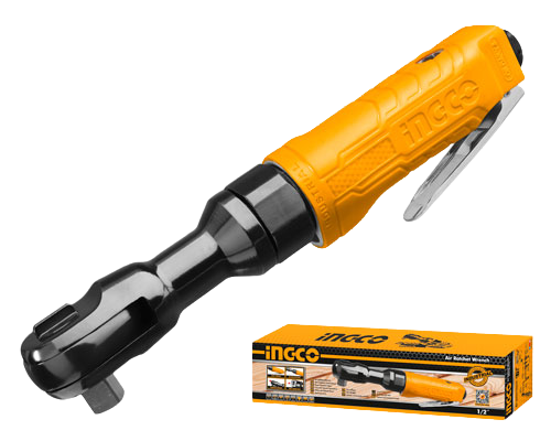 INGCO ARW121 Air Ratchet Wrench - 1/2" Square Drive, 160RPM, Max Torque 68N.m