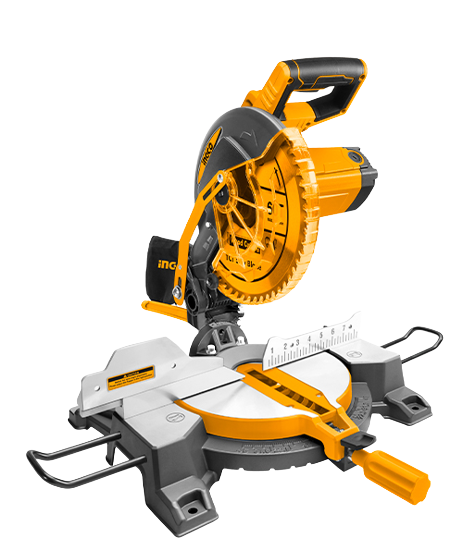 Ingco BMS18007 1800W Mitre Saw with 255mm Blade, 5300rpm No-Load Speed, and Versatile Cutting Capacities
