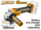 INGCO CAGLI201008 20V Brushless Lithium-ion Angle Grinder - Powerful Precision for Grinding