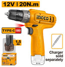 Ingco Cordless drill 12V - CDLI12456