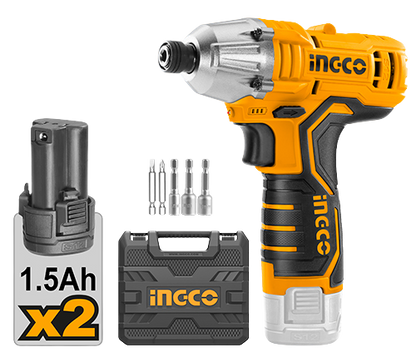 INGCO CIRLI1201 12V Lithium-ion Impact Driver - High Torque, Precision Control