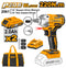 Ingco CIWLI20208 20V Cordless Impact Driver & Wrench - 220Nm Max Torque, 1/2" Square Drive, Integrated LED Work Light