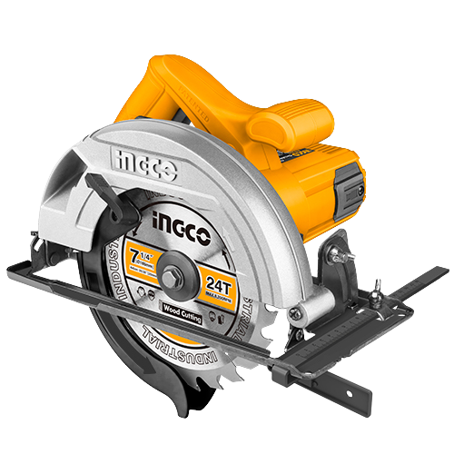 Ingco CS18578 Circular Saw - 1200W, 220-240V, 5000rpm, 185mm Blade, Adjustable Depth and Bevel, Includes 1 Blade