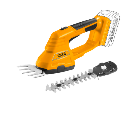 INGCO CSTLI2001 20V Lithium-ion Garden Shear - 1200rpm Speed, Dual Blade Design