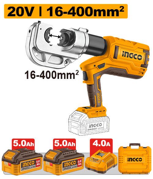 Ingco Cordless hydraulic crimping tool 20V - CTLI2005