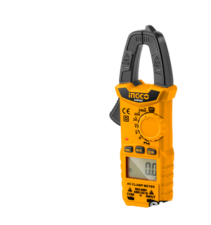 Ingco Digital AC Clamp Meter DCM2001 - 2000 Counts, AC/DC Voltage and Current, Resistance, Diode Test, Data Hold