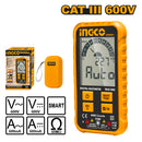 Ingco DM6001 True RMS Digital Multimeter - 6000 Counts, Voltage, Current, Resistance