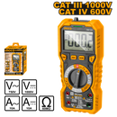 Ingco DM7502 True RMS Digital Multimeter - 6000 Counts, Non-Contact Voltage Detection