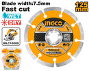 INGCO DMD011254 Dry Diamond Disc - Precision Cutting for Professional Results