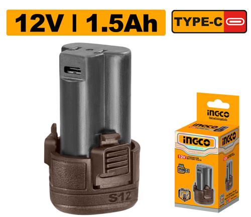Ingco Lithium-ion Battery Pack FBLI12153 - 12V