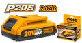 Ingco Lithium-Ion Battery Pack FBLI20011 - 20V, 2.0Ah
