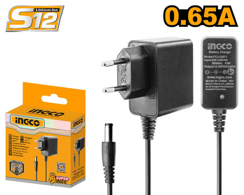 INGCO FCLI12071 S12 Lithium-ion Battery Charger - Efficient Power Management