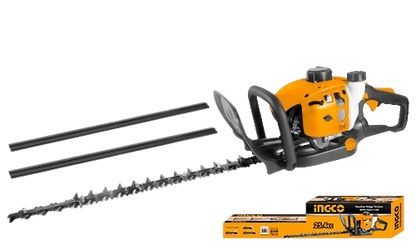 Ingco GHT5265511 Gasoline Hedge Trimmer - 25.4cc, 0.75Kw, 2-Stroke, Max Cutting Diameter 550mm